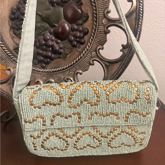 Anthropologie beaded bag/ clutch/ shoulder bag - Picture 3 of 10